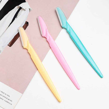 Metal Alloy Circular Multicolor Brow Shaping Blade