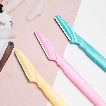 Metal Alloy Circular Multicolor Brow Shaping Blade