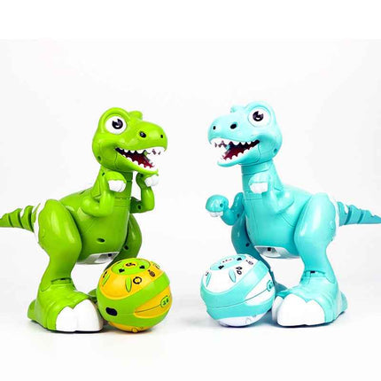 Smart Dino Interactive Spray Music RC Robot Toy with Dual Colors Remote Plaything for Children's Fun Gift