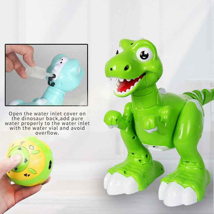 Smart Dino Interactive Spray Music RC Robot Toy with Dual Colors Remote Plaything for Children's Fun Gift