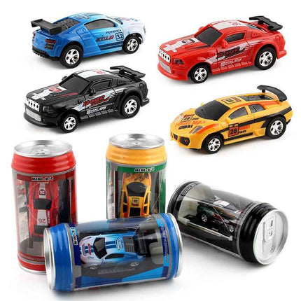 Tiny Soda Can Mini Wireless Toy Car Micro Racer 4 Channels