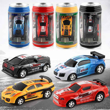 Tiny Soda Can Mini Wireless Toy Car Micro Racer 4 Channels