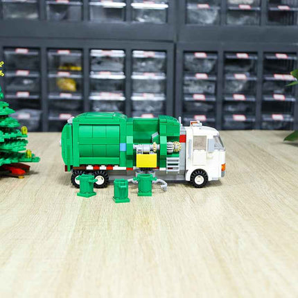 Eco-Friendly Cleanup Truck Construction Blocks Learning Play Set