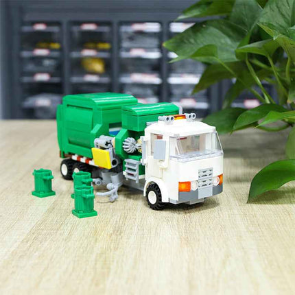 Eco-Friendly Cleanup Truck Construction Blocks Learning Play Set