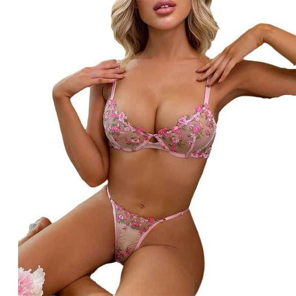 Women in erotic printed underwear