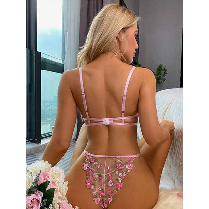 Women in erotic printed underwear