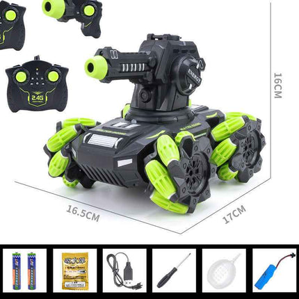 The Wireless Tank Toy Vehicle Can Be Powered By Firing Water Pellets