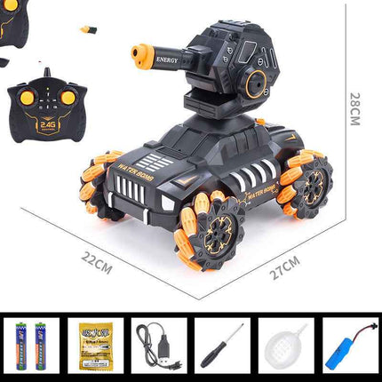 The Wireless Tank Toy Vehicle Can Be Powered By Firing Water Pellets