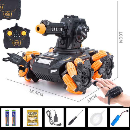 The Wireless Tank Toy Vehicle Can Be Powered By Firing Water Pellets
