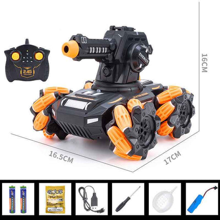 The Wireless Tank Toy Vehicle Can Be Powered By Firing Water Pellets