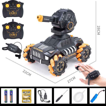 The Wireless Tank Toy Vehicle Can Be Powered By Firing Water Pellets