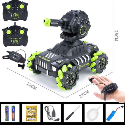 The Wireless Tank Toy Vehicle Can Be Powered By Firing Water Pellets