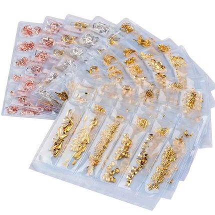 Metal Twisted Tube Circular Hollow Gold Silver Stud Fastener Clip