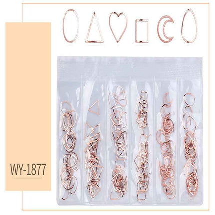 Metal Twisted Tube Circular Hollow Gold Silver Stud Fastener Clip