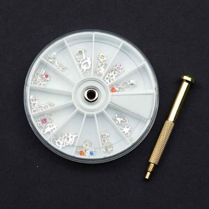 Nail Art Equipment Piercing Drill Hanging Bit Charger Hole Puncher