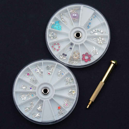 Nail Art Equipment Piercing Drill Hanging Bit Charger Hole Puncher