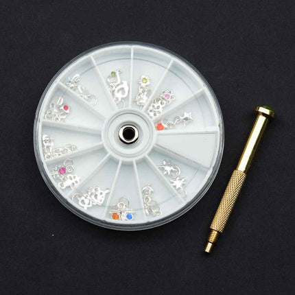 Nail Art Equipment Piercing Drill Hanging Bit Charger Hole Puncher
