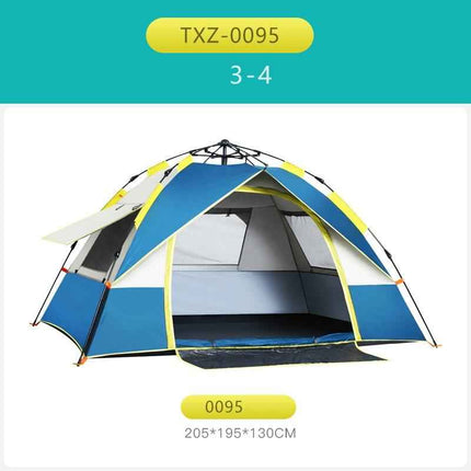 Automatic quick opening tent outdoor thick rain camping tent free of camping tents on foot