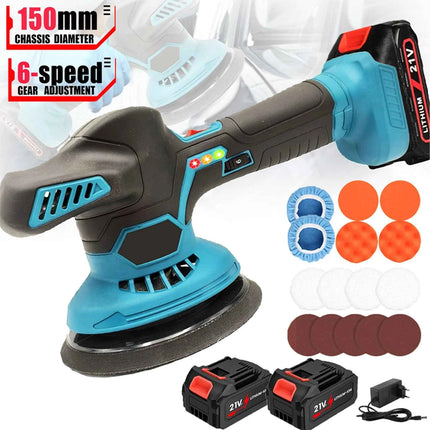 Cordless Car Polisher 6 Gears Adjustable Auto Electric Waxing Sanding Sealing Glaze Polishing Power Tool For Makita 21V Battery