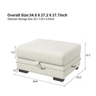 Modular corner Couch, 2/seater Couch, ribbed velvet padded with Couch-converted footed living room