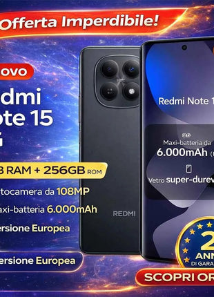 Xiaomi Redmi Note 15 4G 8/256GB, Warranty 2 years, Charger not included