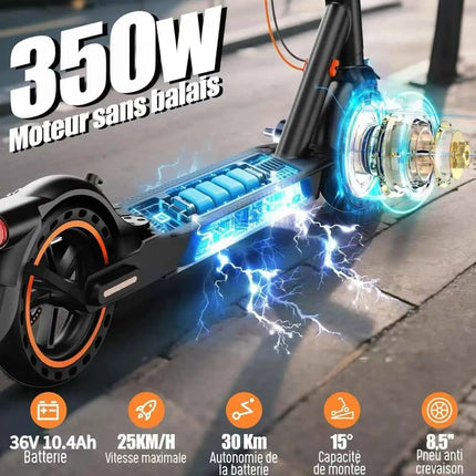 Adult TODIMART T3 electric scoot 350W engine powerful 36V 10.4AH 20-30KM lightweight APP