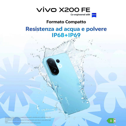 Vivo X200FE 5G, ZEISS Cameraphone 50MP Telephoto Lens, Display 6.31 "Master Color Display,12 + 12GB RAM, 512GB ROM, Dimensity 9300 +, IP68 + IP69, Battery 6500mAh, 90W FlashCharge, NFC
