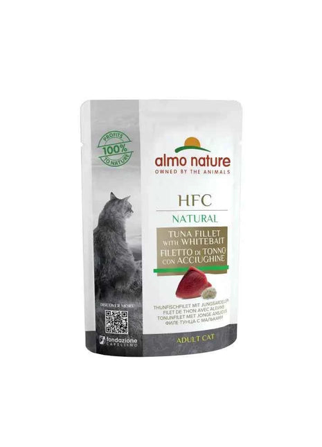 Almo Nature Cat HFC Natural Bustina 55 gr Tuna and Acciughine Fillet