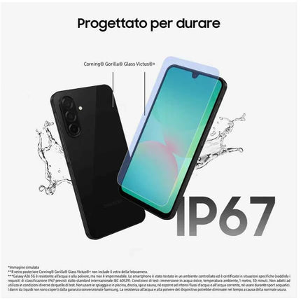 Samsung Galaxy A26 5G 6 + 128GB Black | 120Hz Super AMOLED Screen + 50MP Camera with OIS | 5000mAh Battery and Android 15
