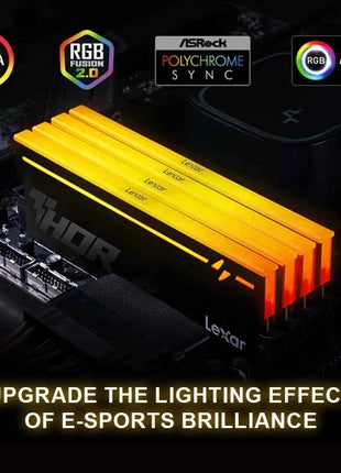 Lexar THOR DDR5 RAM 16GBx2 6000MHz CL36 Gaming Desktop Memory Overclocking Intel XMP 3.0 & AMD EXPO for PC Gamer