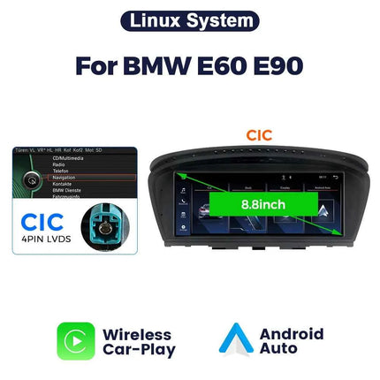 MEKEDE Android 14 Car Multimedia Player For BMW 3 Series E60 E61 E63 E64 5 Series E90 E91 E92 E93 CCC CIC DSP Carplay Auto Radio
