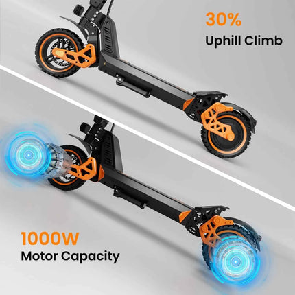 RUITOO M4MAX 55 KM/H Electric Scooter Double Shock Absorption W Folding Electric Kick Scooter 55KM Travel Range 10 Inch Tires