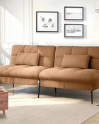 COMHOMA Fold-out Futon Cover Sofa Sleeper Sleeper Fits Corner Sofa 3-Seater Guest Sofa with Adjustable Backrest fabric