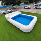 white Blue pool