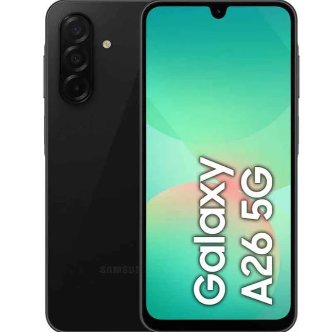 Samsung Galaxy A26 5G 6 + 128GB Black | 120Hz Super AMOLED Screen + 50MP Camera with OIS | 5000mAh Battery and Android 15