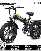 DEEPOWER 2000W Electric Bike 48V 25Ah 20