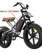JANSNO X50 Adults Electric Bike 750/250W 48V17AH Removable battery Fat Tire 20