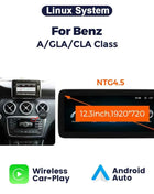 8 Core Android 14 Auto Radio Wireless CarPlay For Mercedes-Benz A-Class W176 GLA X156 CLA C117 DSP GPS 4G WIFI Multimedia Player