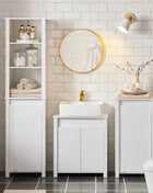 SoBuy BZR101-W washbasin under wardrobe Vanity under wardrobe bathroom wardrobe vanity bathroom wardrobe under wardrobe bathroom furniture