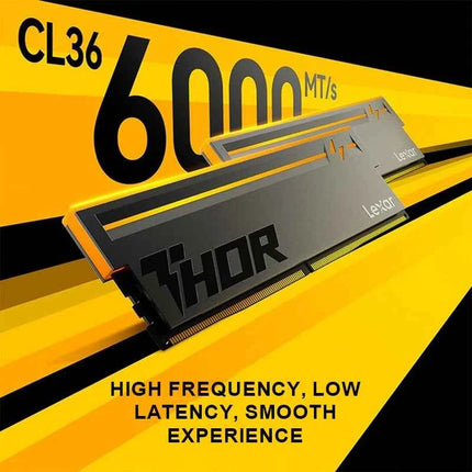 Lexar THOR DDR5 RAM 16GBx2 6000MHz CL36 Gaming Desktop Memory Overclocking Intel XMP 3.0 & AMD EXPO for PC Gamer