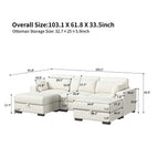 Beige/3 seats + 2 foot rest / GERMANY