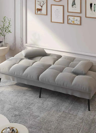 COMHOMA Fold-out Futon Cover Sofa Sleeper Sleeper Fits Corner Sofa 3-Seater Guest Sofa with Adjustable Backrest fabric