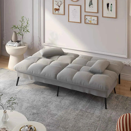 COMHOMA Fold-out Futon Cover Sofa Sleeper Sleeper Fits Corner Sofa 3-Seater Guest Sofa with Adjustable Backrest fabric