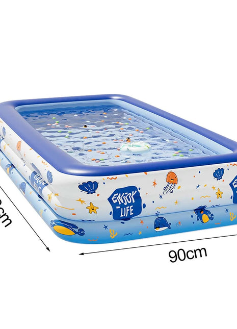 Piscina gonfiabile da 1 pezzo, piscina familiare di grandi dimensioni, gonfiabile per adulti, per uso in giardino, all'aperto, per feste.