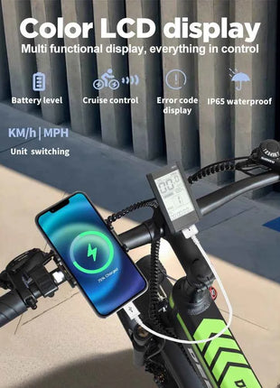 DEEPOWER 2000W Electric Bike 48V 25Ah 20" Adult Ebike with Hydraulic Disc Brakes Off-Road All-Terrain Mountain Electric Bicycle