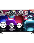 LG 50 4K UHD Smart TV 50UA73006LA - LED Television, WebOS Smart TV, HDR, WiFi, DVB-T2/S2/C, HDMI, USB Ultra HD TV