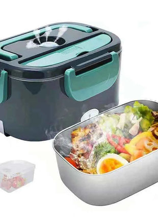 1.5L 60W Electric Lunch Box Food Warmer Portable Food Heater for Car Or Home Leak Proof Lunch Heating Microwave for Truckers
