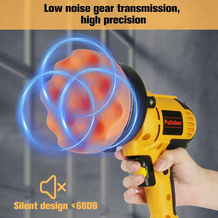 Electric Car Polisher Car Beauty Waxing Machine 125mm Adjustable Speed Sanding Waxing Tools Automotive Polishing Scratch Repair