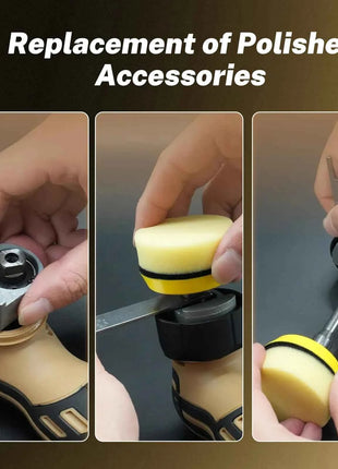 TKKEACE Cordless Mini Car Polisher 110-240V 12V Micro Cordless Scratches Killer DA/RO Car Polisher 11 Speed 1/2/3inch 30 Pads