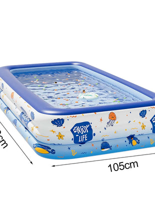1 Piece Inflatable Pool, Large Family Pool, Adult Inflatable, for Garden, Outdoor, Party Use.